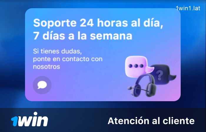 Soporte especializado en juego responsable 1win