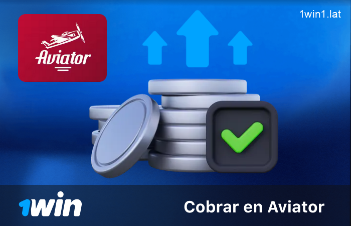 Cobro manual y automático en 1win Aviator