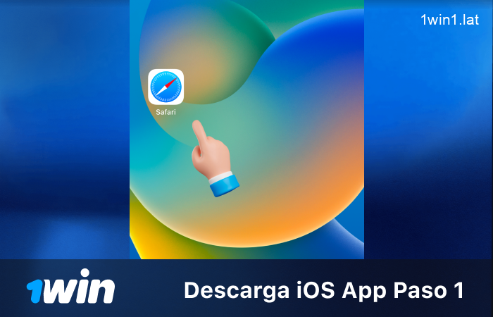 Abre un navegador en tu teléfono iOS, paso 1