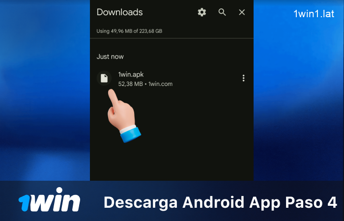 Abre el archivo descargado e instala la app, paso 4