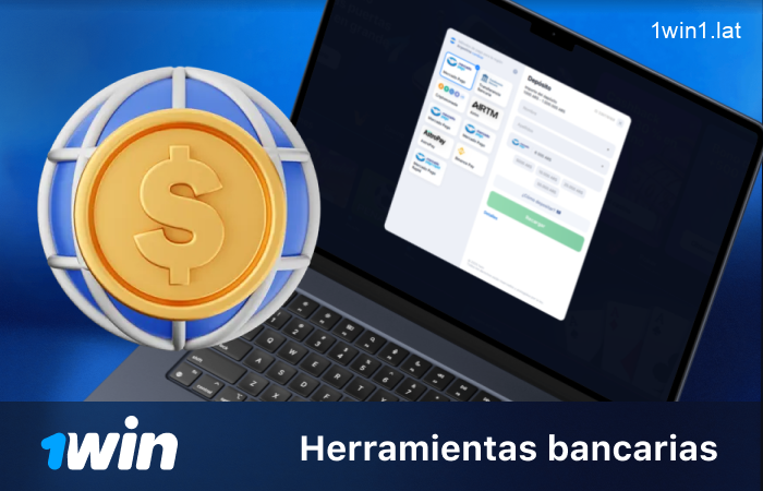 Opciones bancarias por país en 1win LATAM