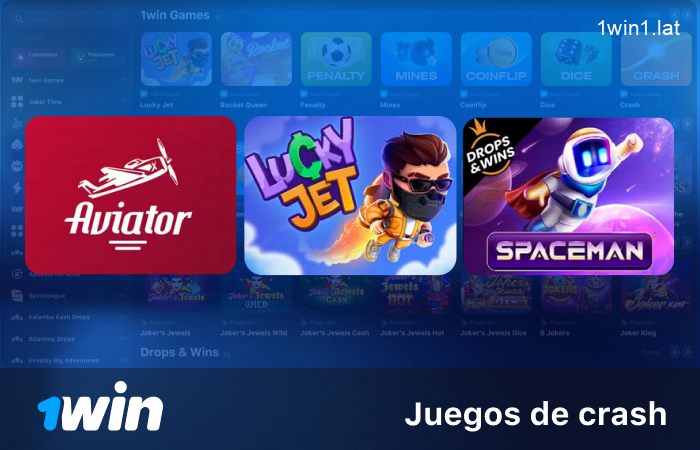 Juegos de crash en 1win LATAM