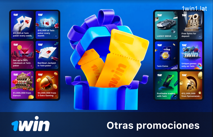 Promociones semanales en la app 1win
