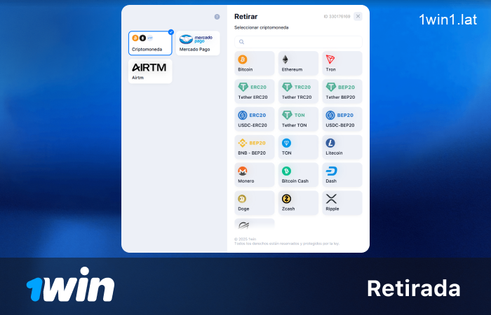 Retira tus ganancias fácilmente en 1win LATAM