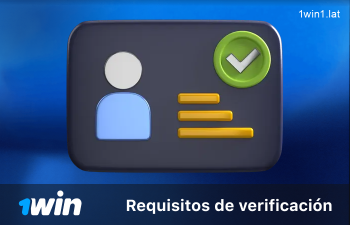 Verifica tu cuenta para retirar en 1win