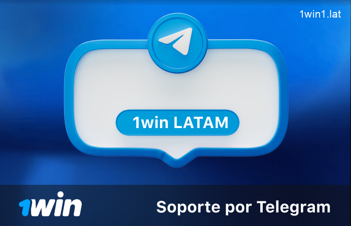 Contacta 1win por bot oficial en Telegram