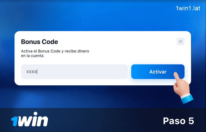Haga clic en el botón azul Activar código promocional, paso 5