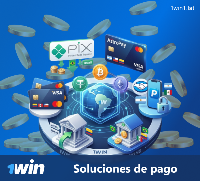 Soluciones de pago para usuarios de 1win en América Latina